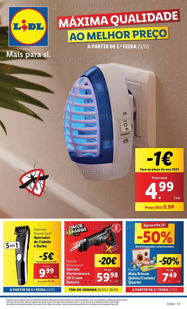 Antevisão Folheto LIDL Promoções de 23 a 29 maio