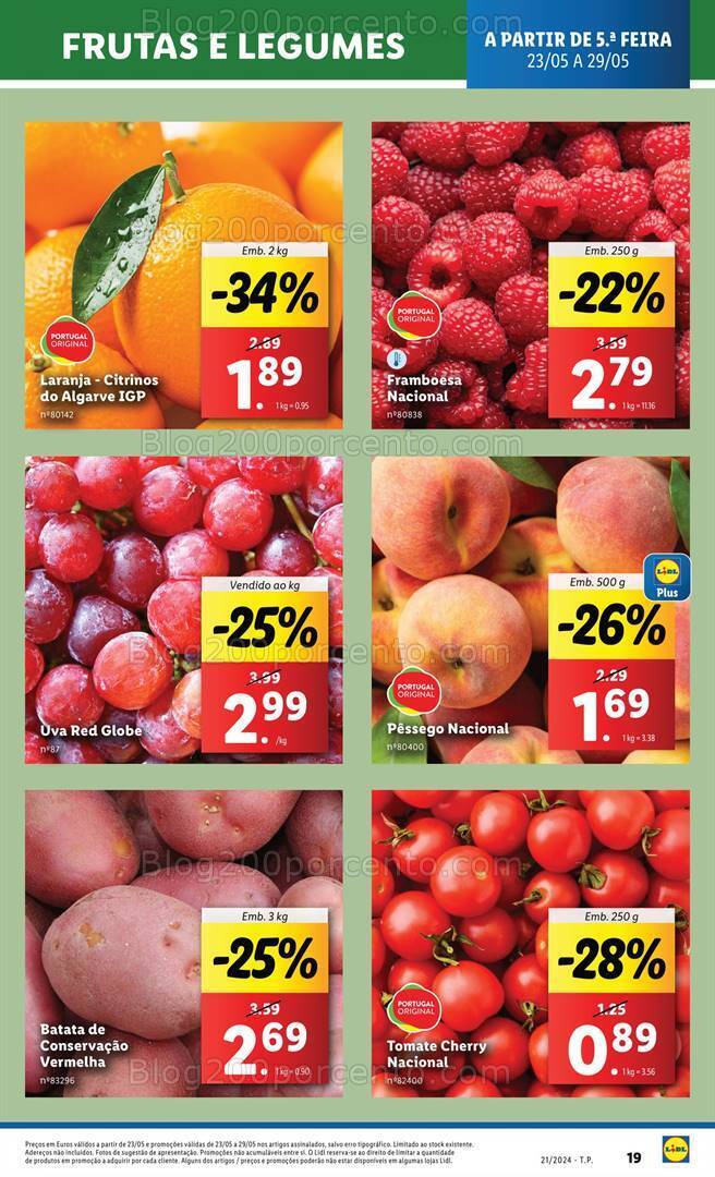 Antevisão Folheto LIDL Promoções de 23 a 29 maio