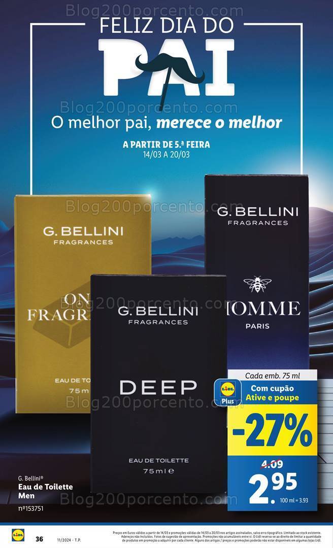 Antevisão Folheto LIDL Dia do Pai Promoções de 14 a 20 março