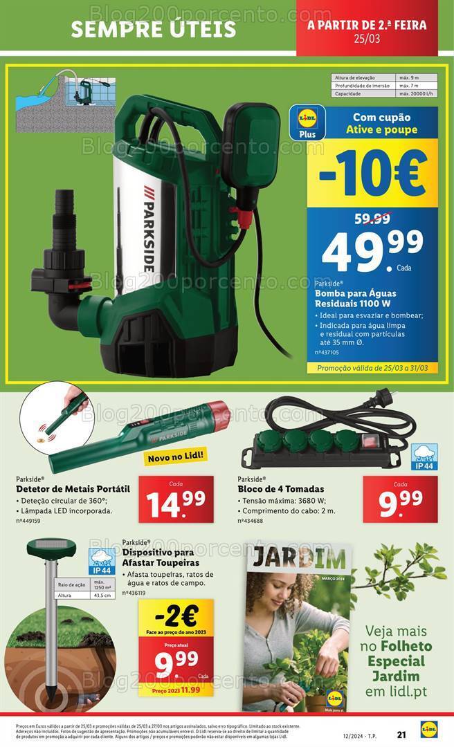 Antevisão Folheto LIDL Promoções de 21 a 27 março