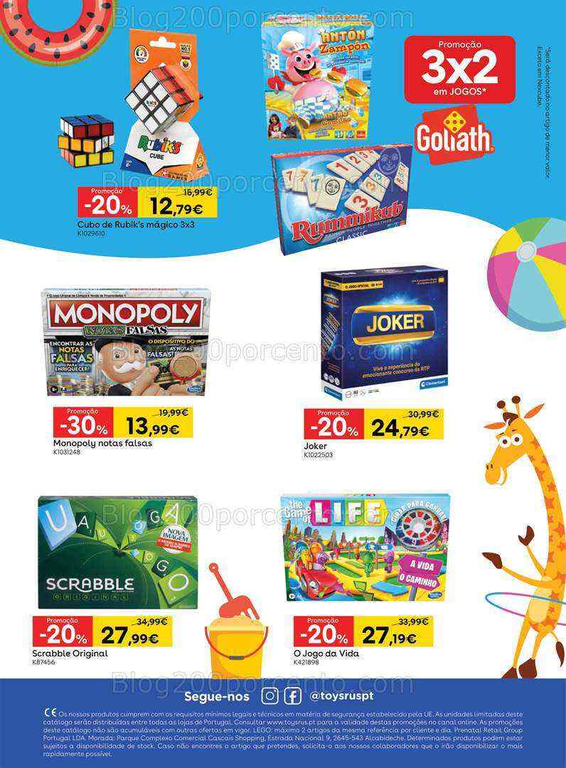 Antevisão Folheto TOYSRUS Verão Promoções de 7 a 31 julho