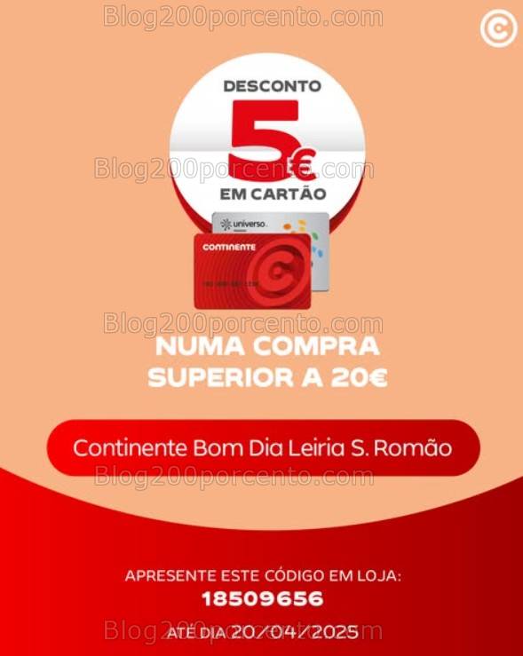ALERTA - 7 Novos Cupões de 5€ CONTINENTE Promoções de 14 a 20 abril
