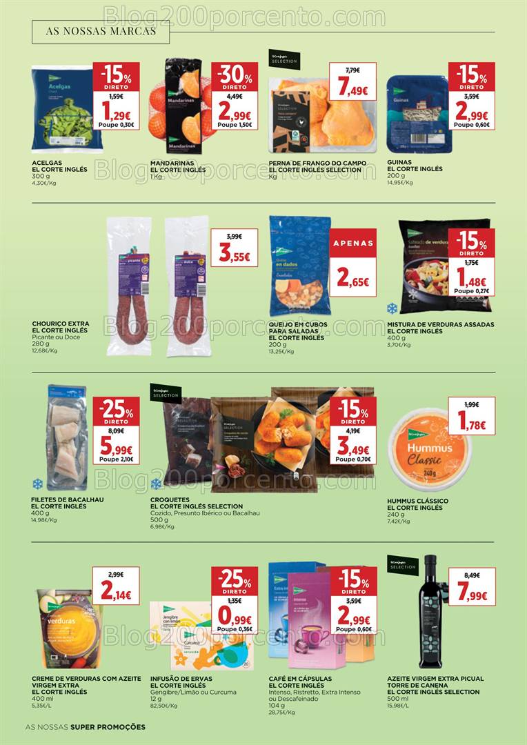 Antevisão Folheto EL CORTE INGLÉS Promoções de 1 a 16 janeiro