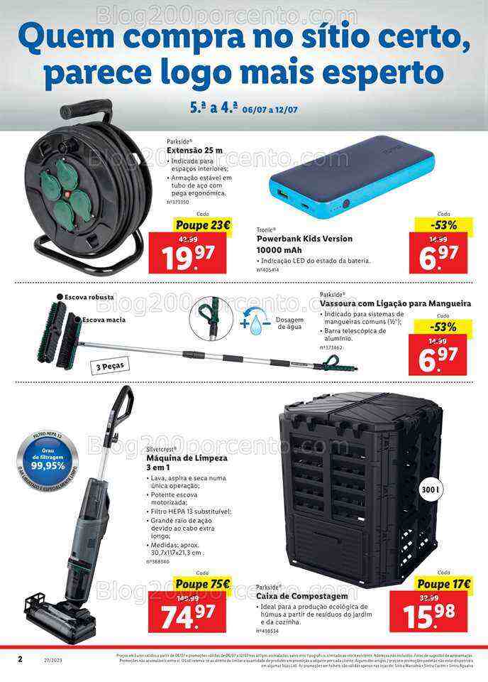 Antevisão Folheto LIDL Extra Promoções de 6 a 12 julho