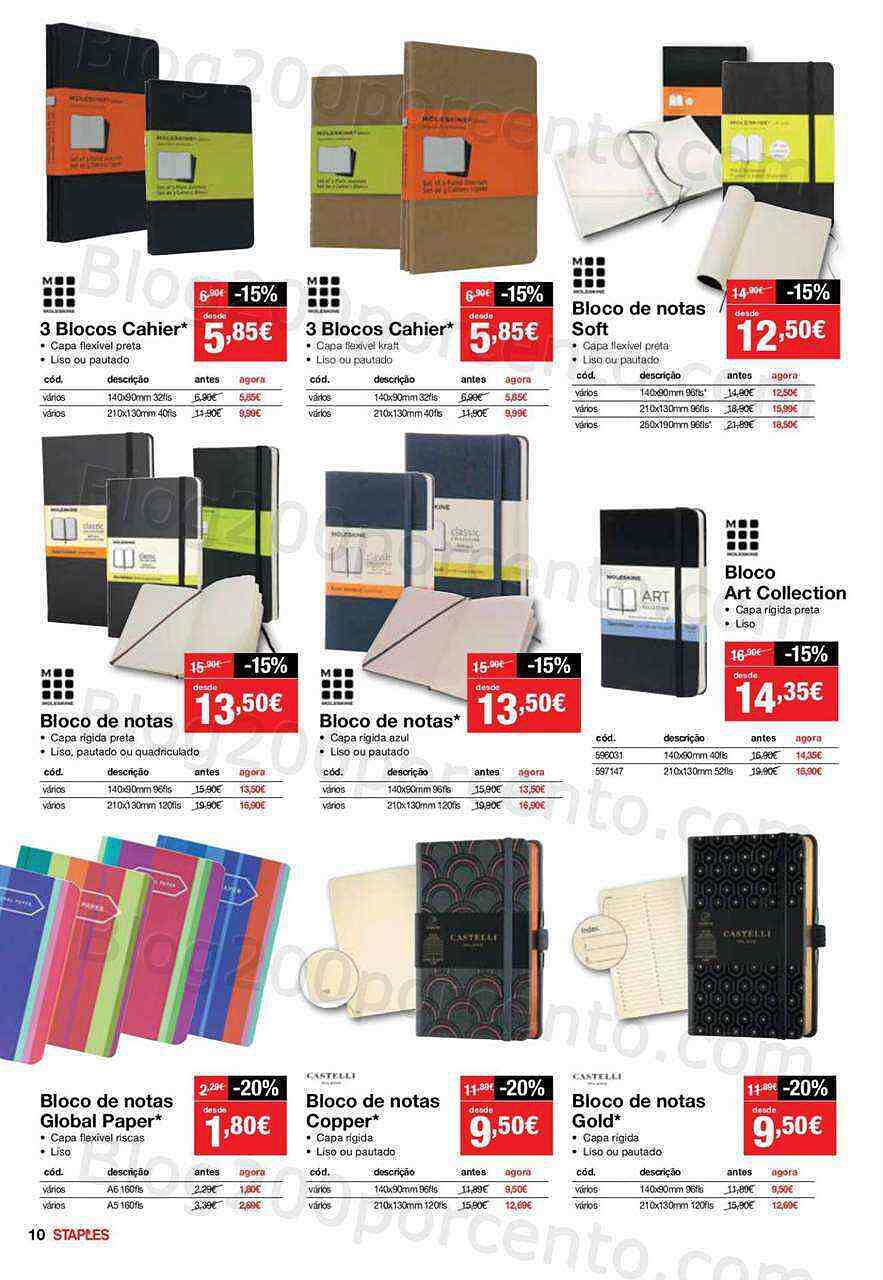 Staples agendas 8 novembro a 31 janeiro