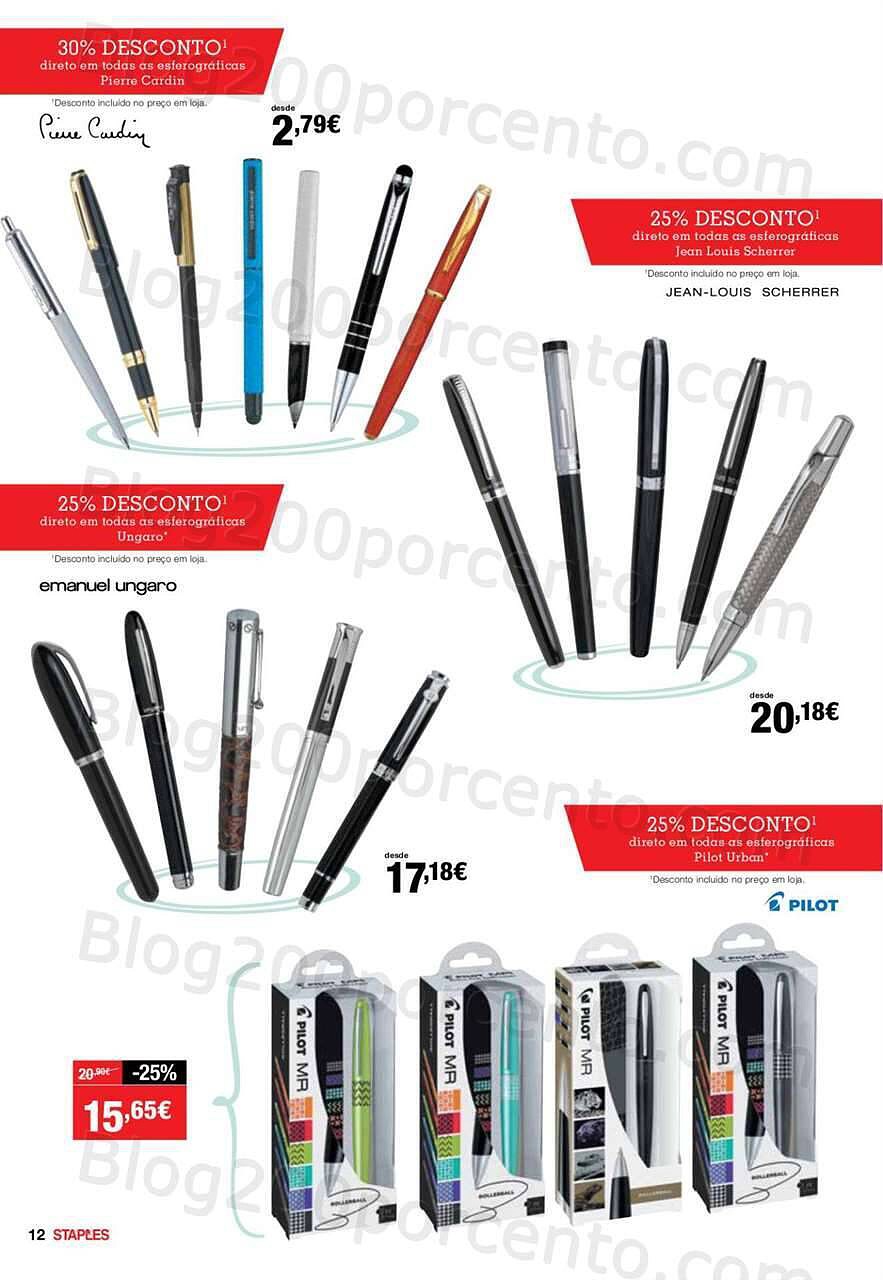 Staples agendas 8 novembro a 31 janeiro