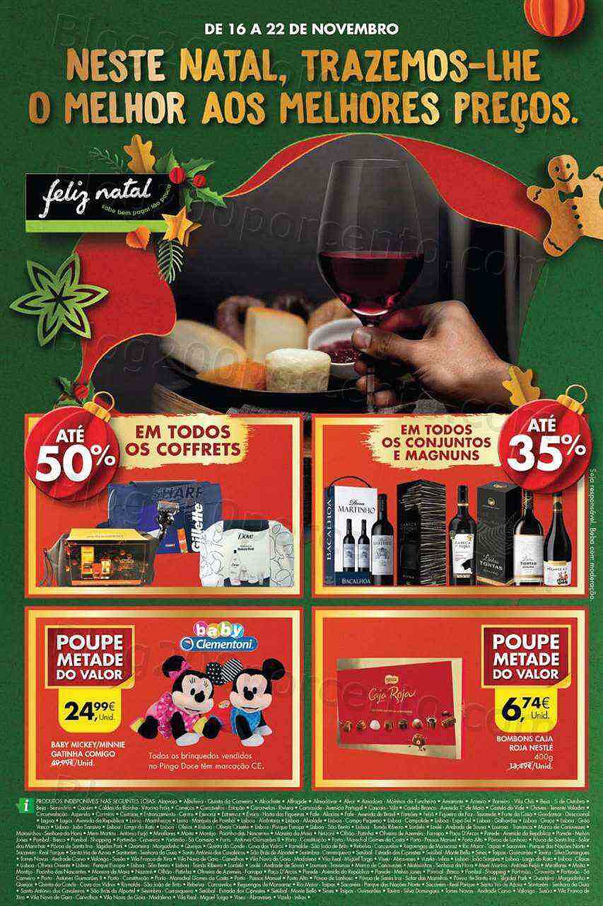 Antevisão Folheto PINGO DOCE Promoções de 16 a 22 novembro