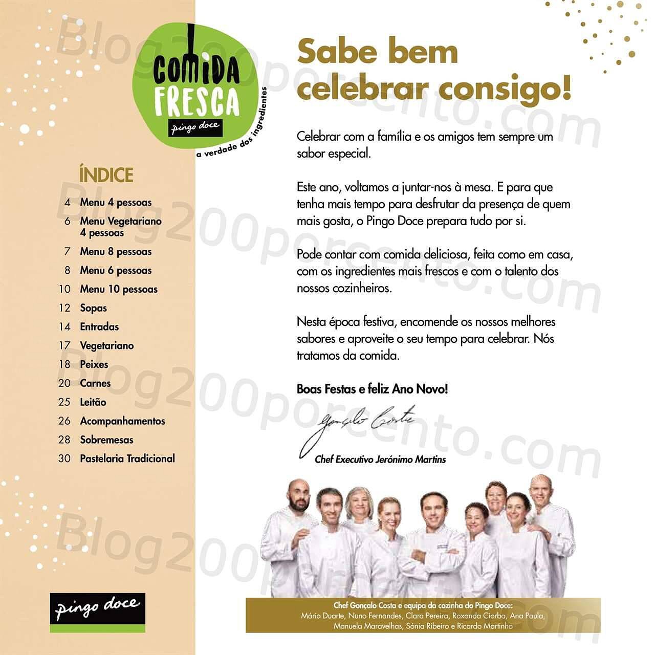 Pingo Doce Take Away Natal e Ano Novo 