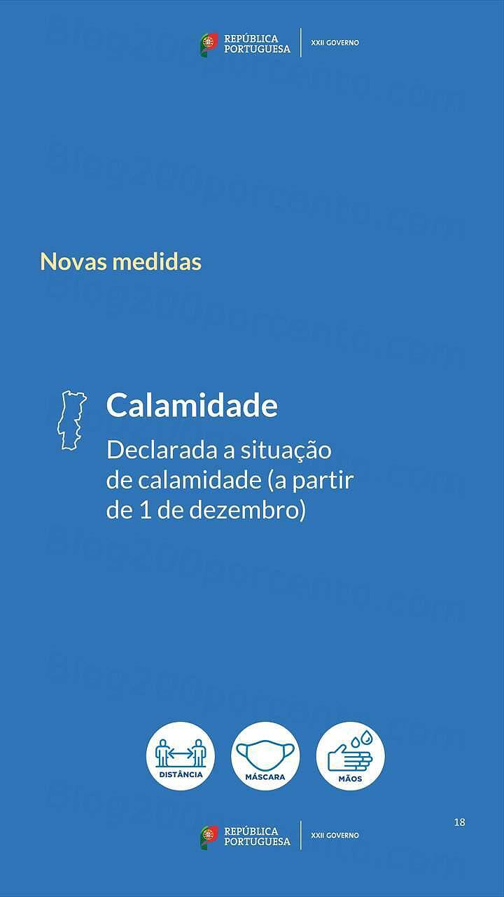 Estado de Calamidade 1 dezembro
