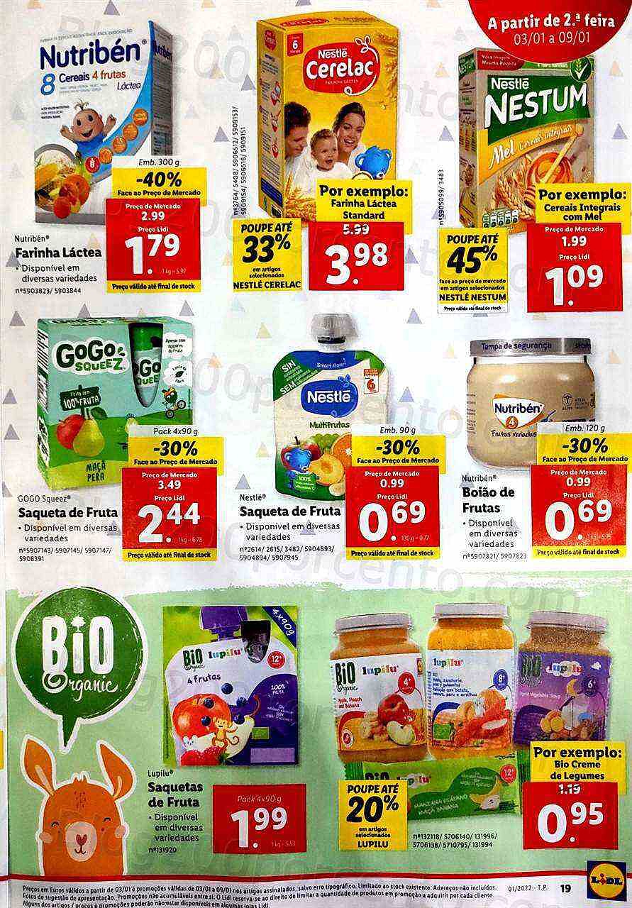 Antevisão Folheto Lidl Feira Bebé 3 a 9 janeiro