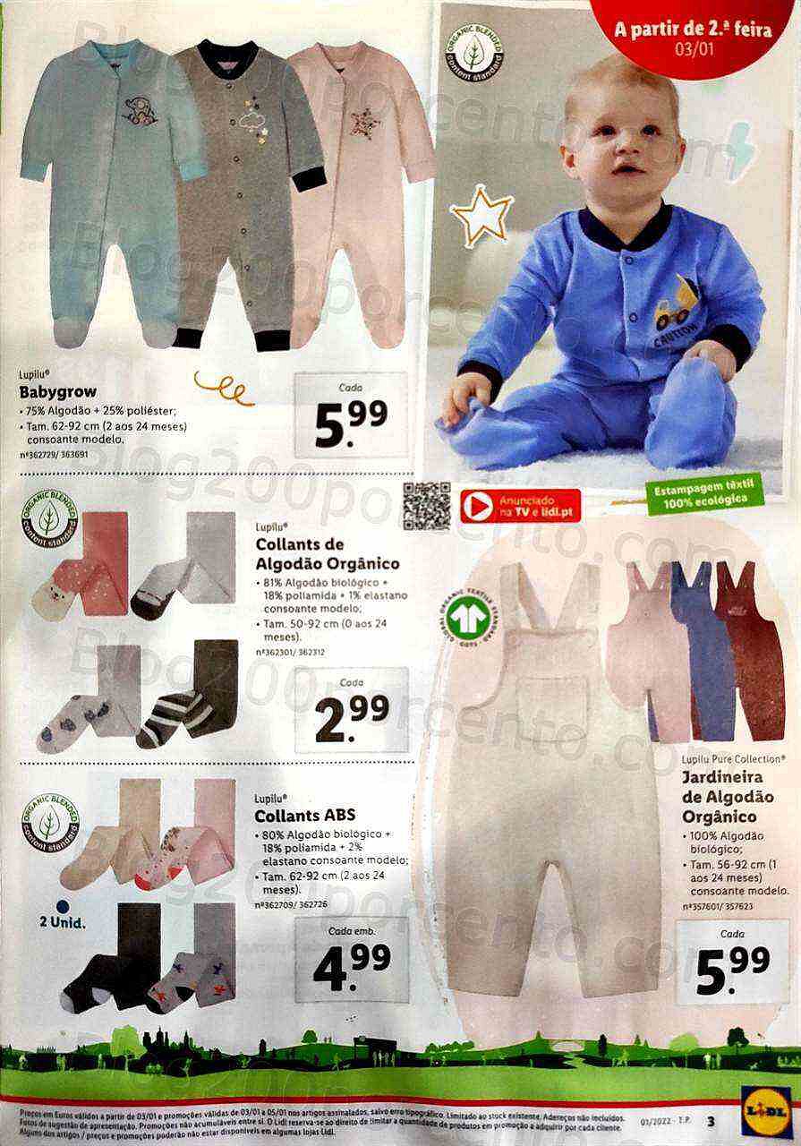 Antevisão Folheto Lidl Feira Bebé 3 a 9 janeiro