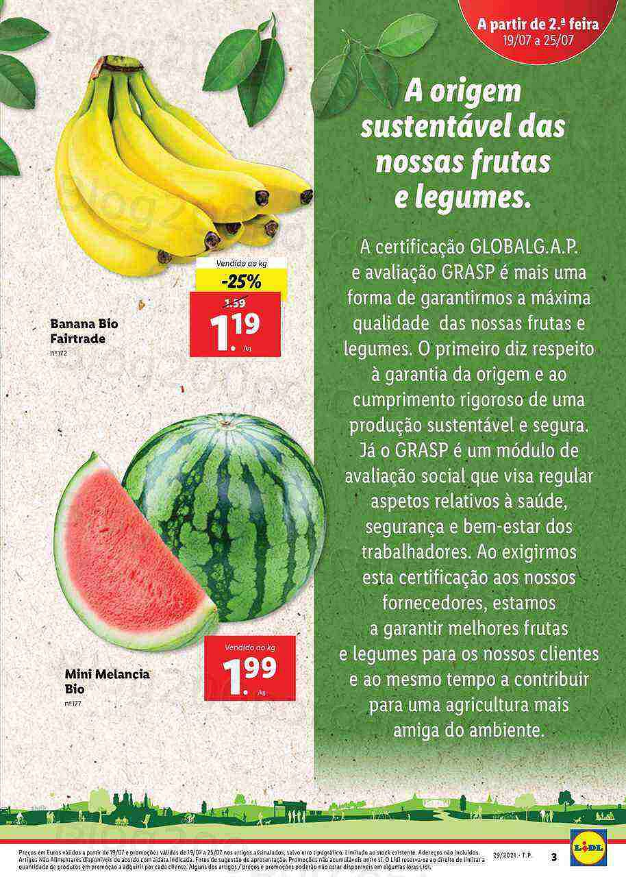 Extra LIDL Folheto Bio 19 a 25 julho