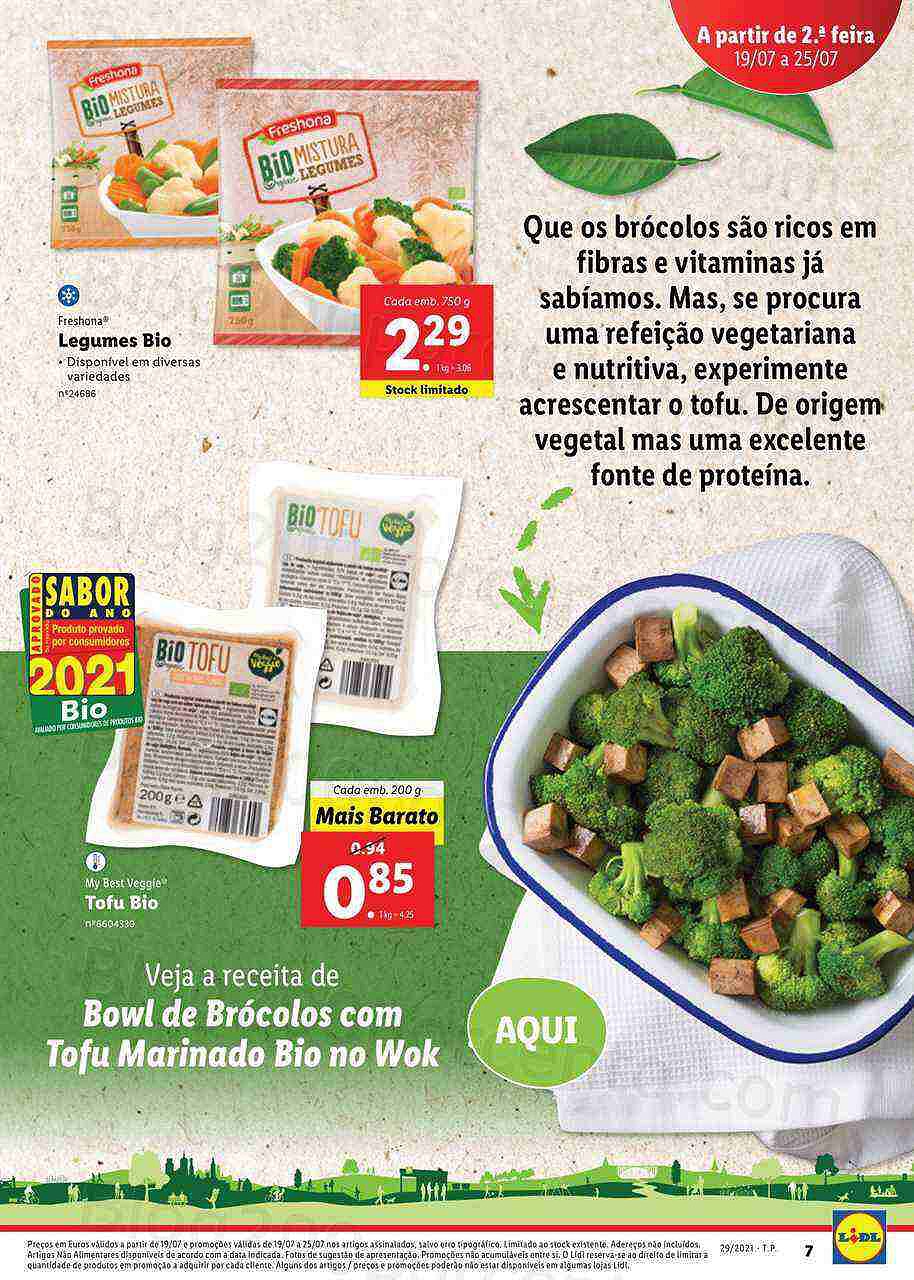 Extra LIDL Folheto Bio 19 a 25 julho