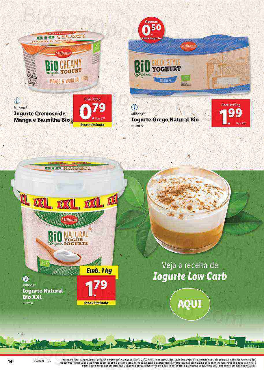 Extra LIDL Folheto Bio 19 a 25 julho