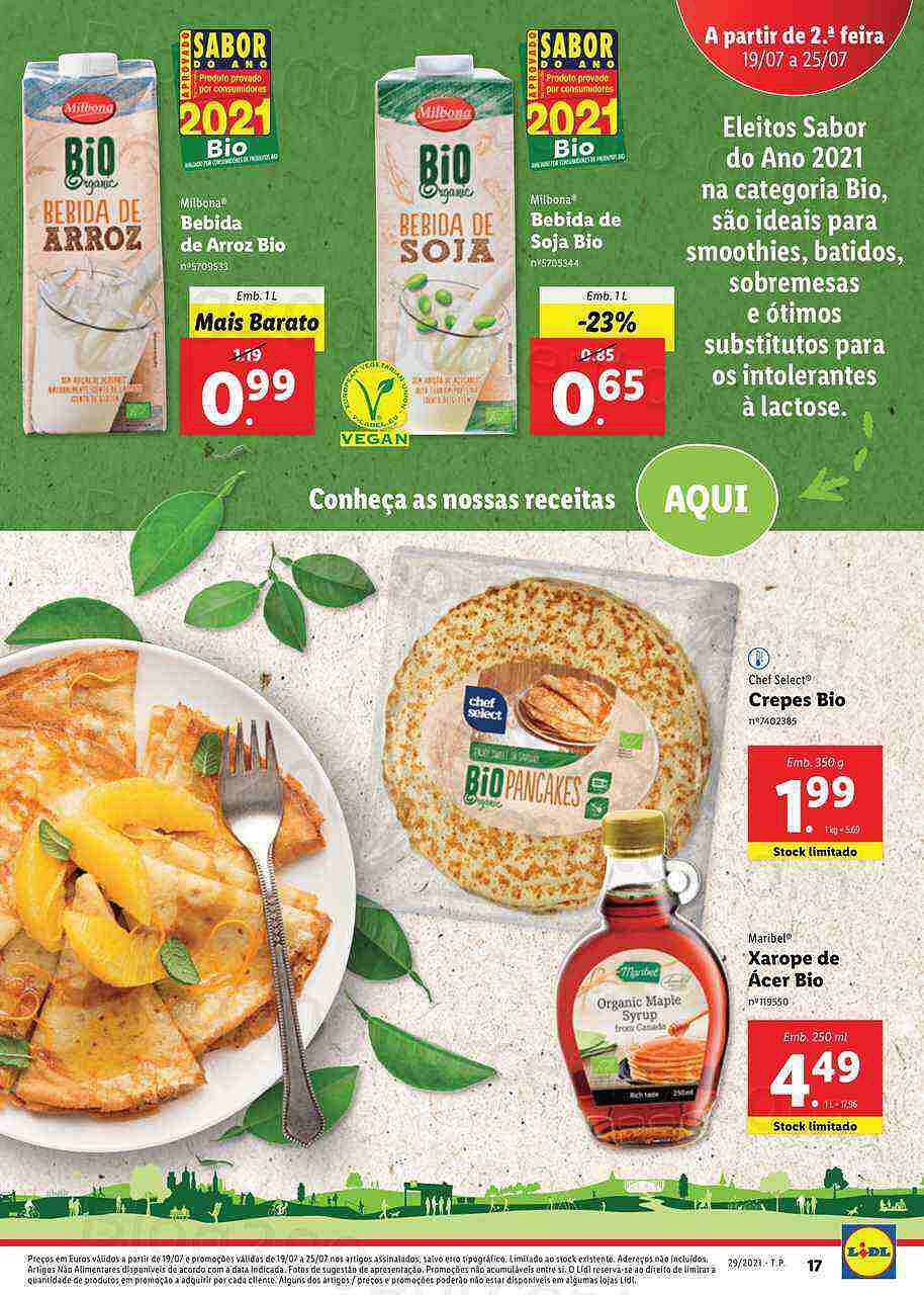 Extra LIDL Folheto Bio 19 a 25 julho