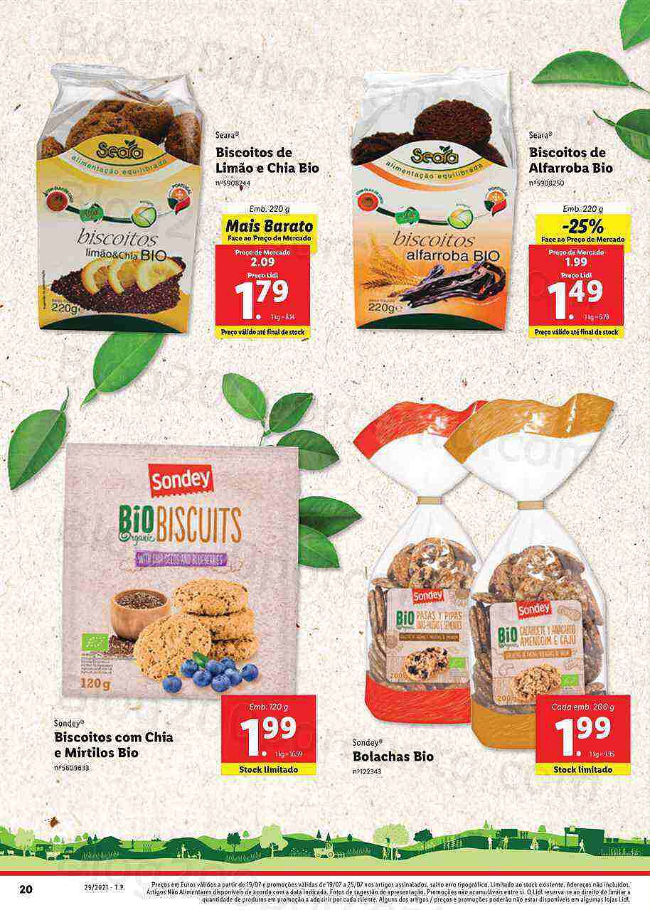 Extra LIDL Folheto Bio 19 a 25 julho