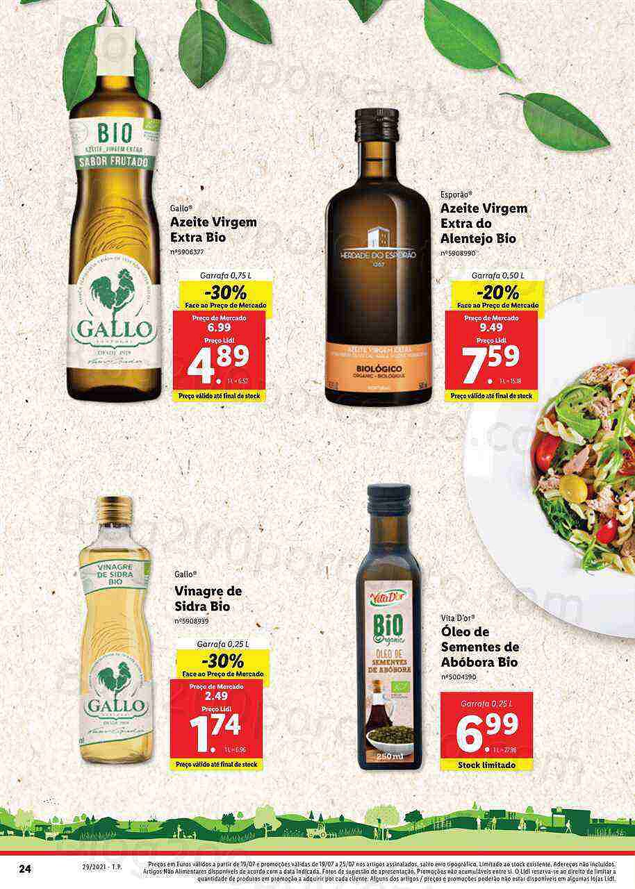 Extra LIDL Folheto Bio 19 a 25 julho