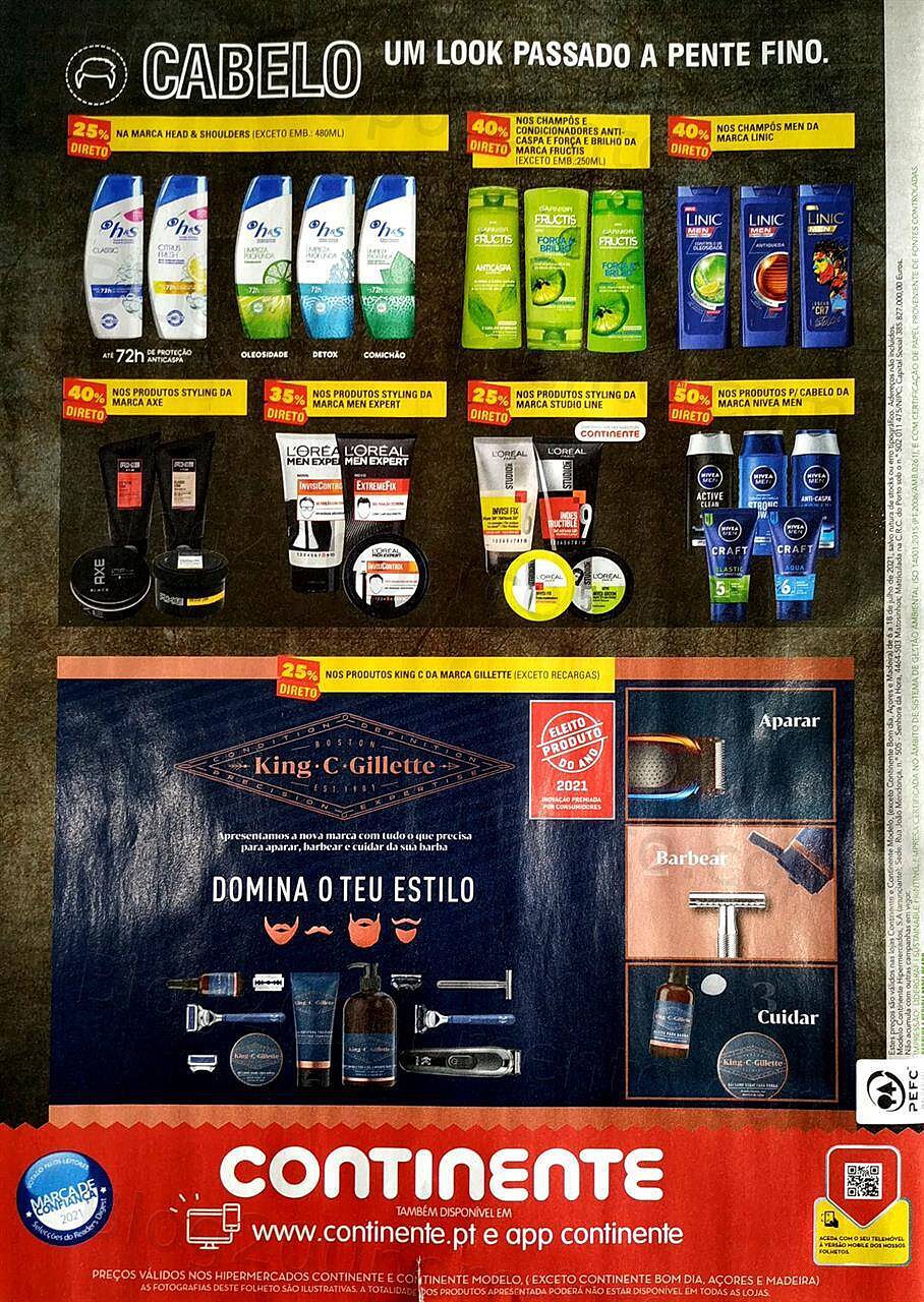 Continente beleza 6 a 18 julho