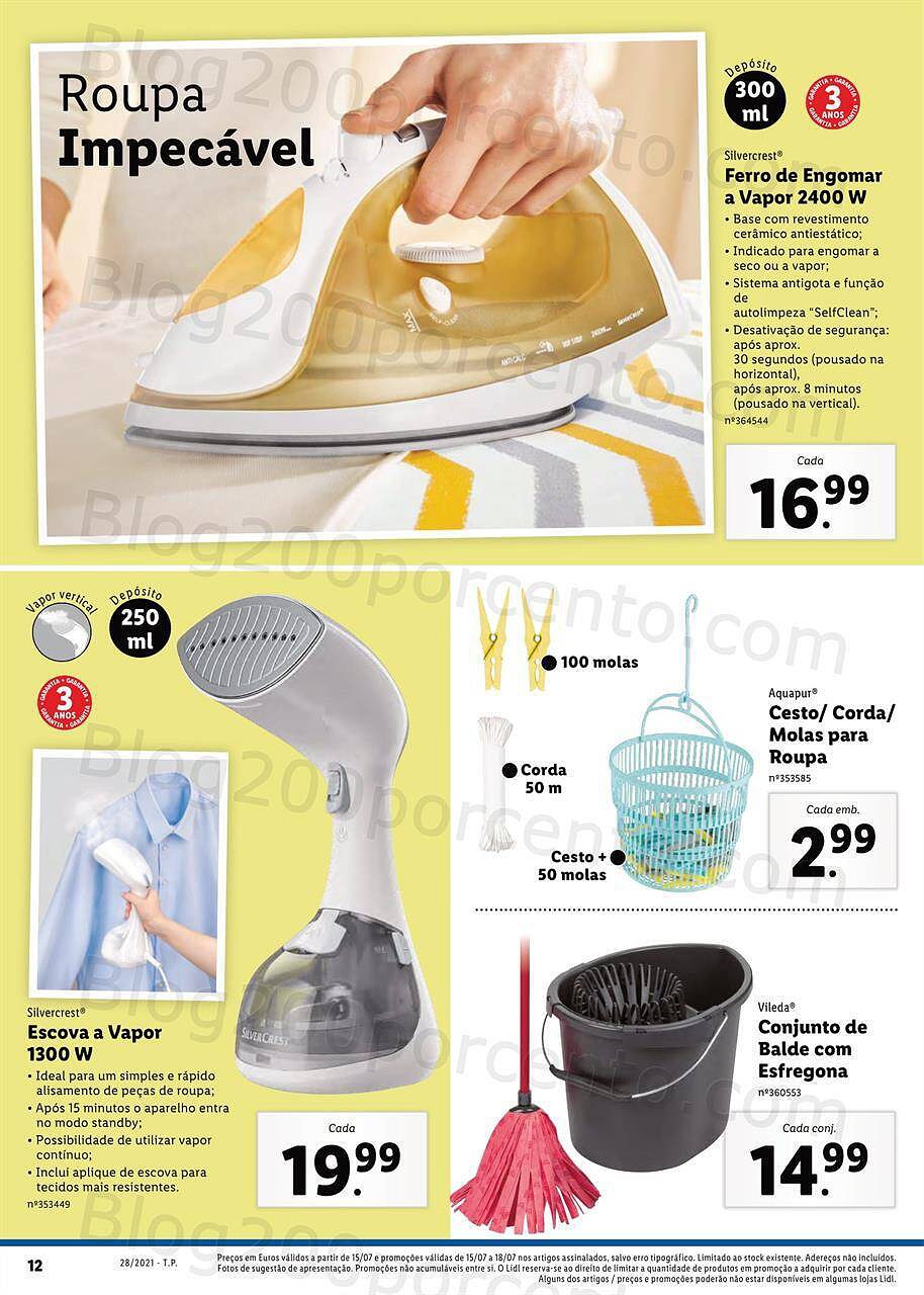 Antevisão Foheto LIDL 12 a 18 julho