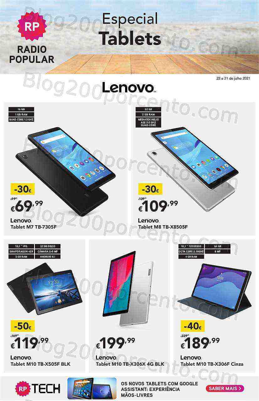 Radio Popular Especial Tablets 22 a 31 julho