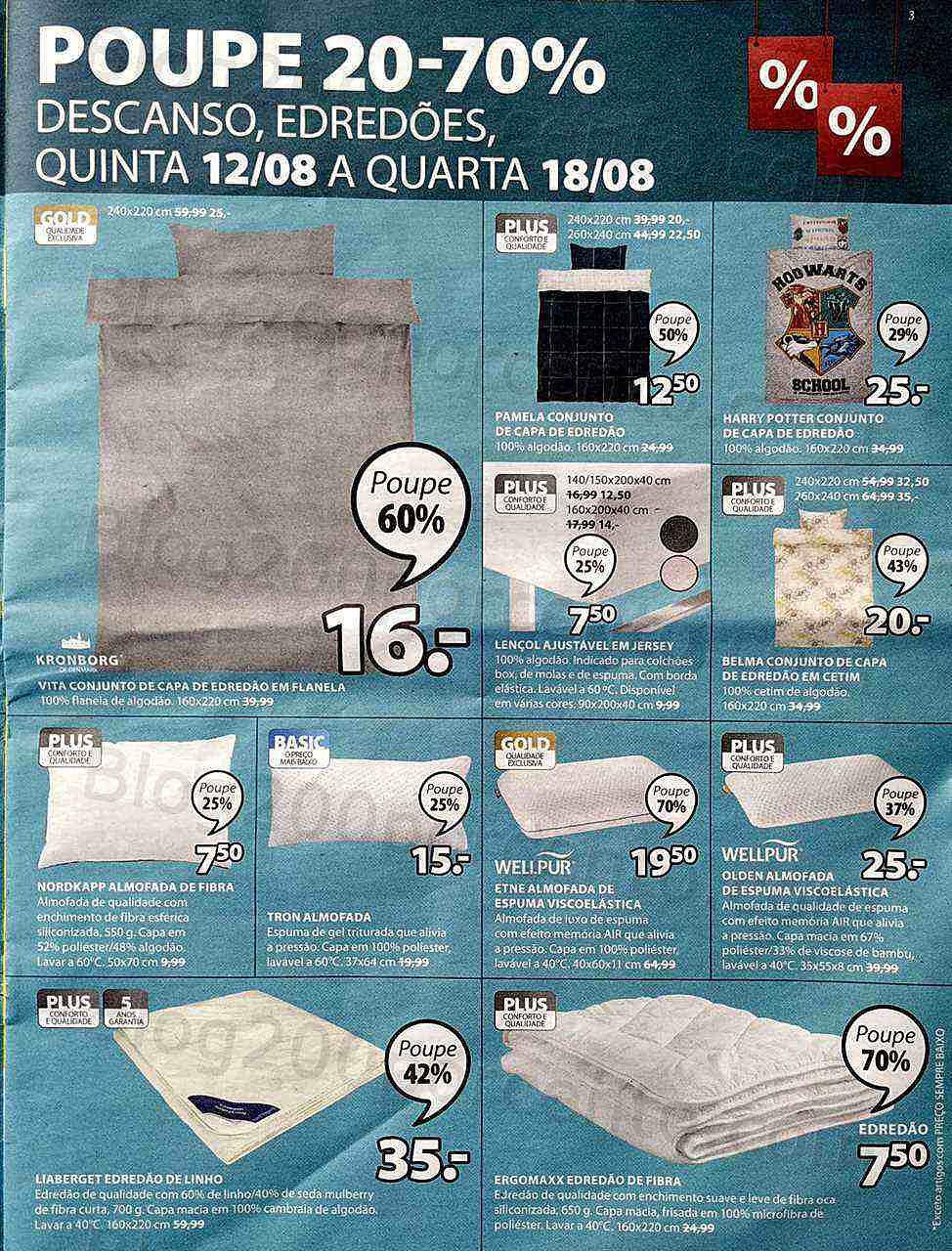 Folheto Jysk 12 a 18 agosto