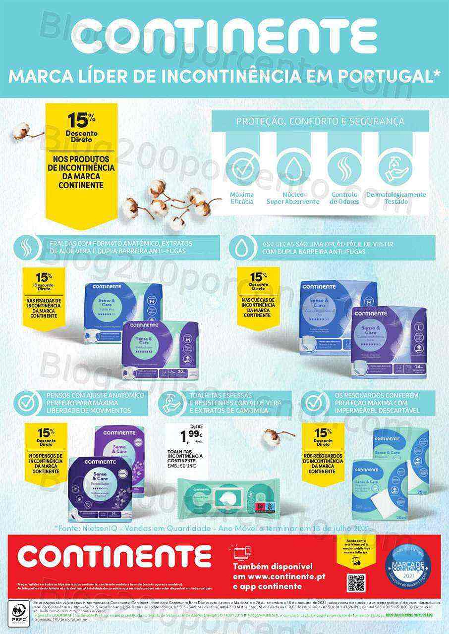 Folheto Higiene Sinta-se Bem Continente