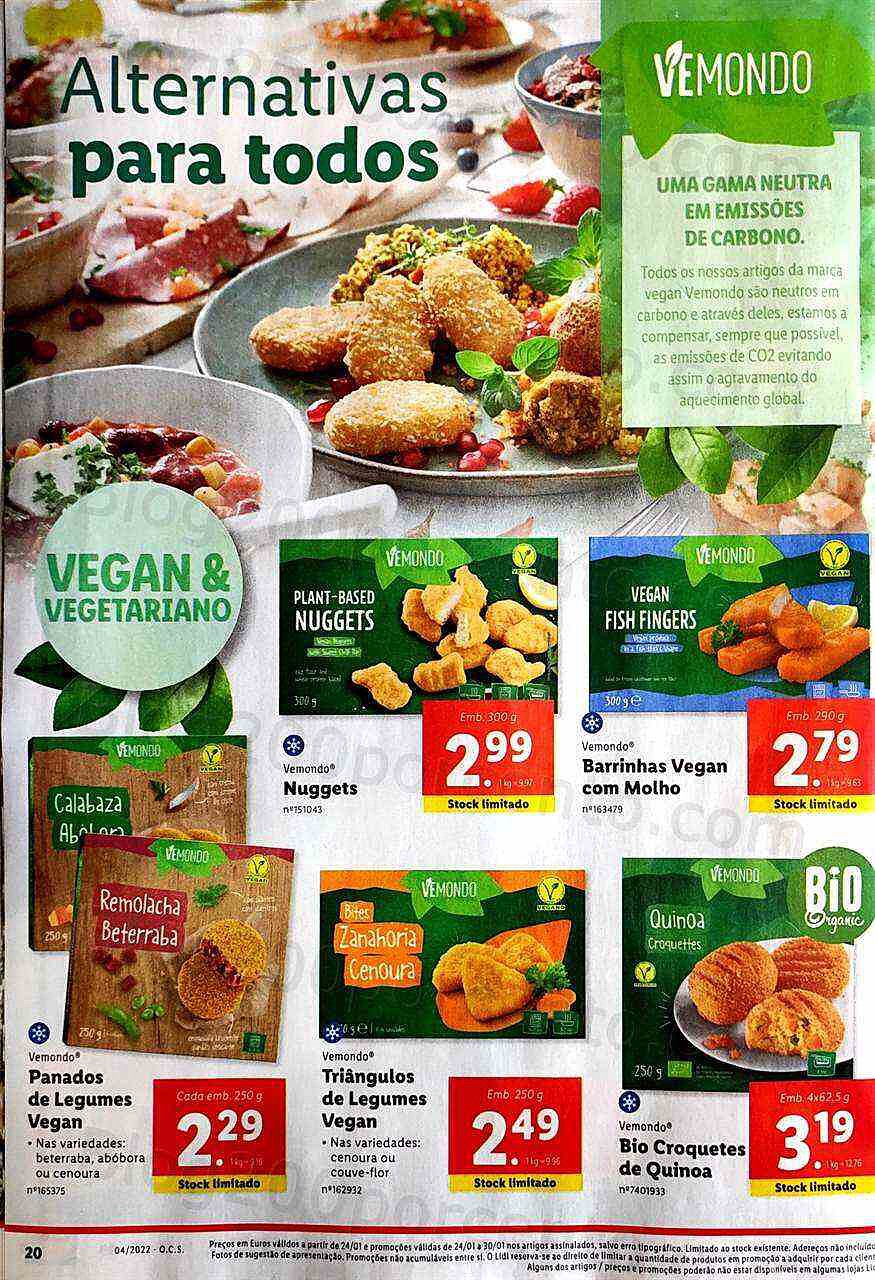 Antevisão Folheto LIDL 24 a 30 janeiro