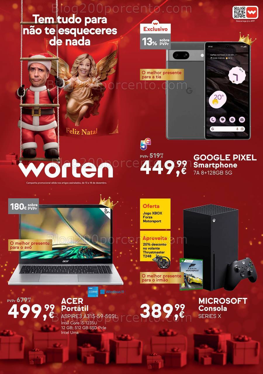 Antevisão Folheto WORTEN Promoções de 13 a 18 dezembro