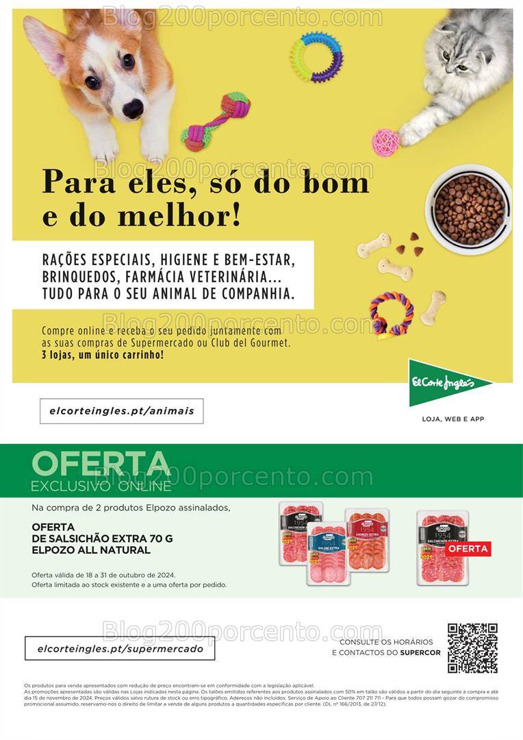 Antevisão Folheto EL CORTE INGLÉS Supermercado Promoções de 18 a 31 outubro