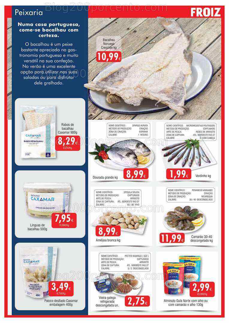 Antevisão Folheto FROIZ Promoções de 12 a 27 julho