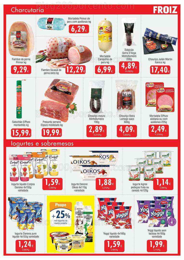 Antevisão Folheto FROIZ Promoções de 12 a 27 julho