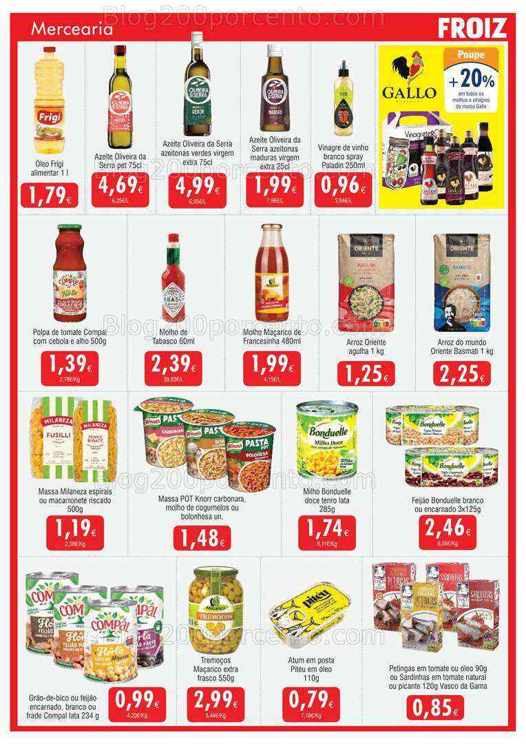 Antevisão Folheto FROIZ Promoções de 12 a 27 julho