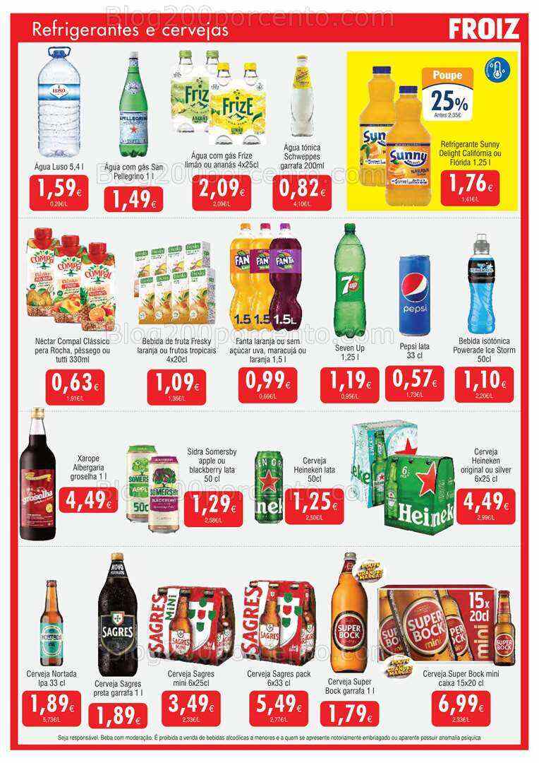 Antevisão Folheto FROIZ Promoções de 12 a 27 julho
