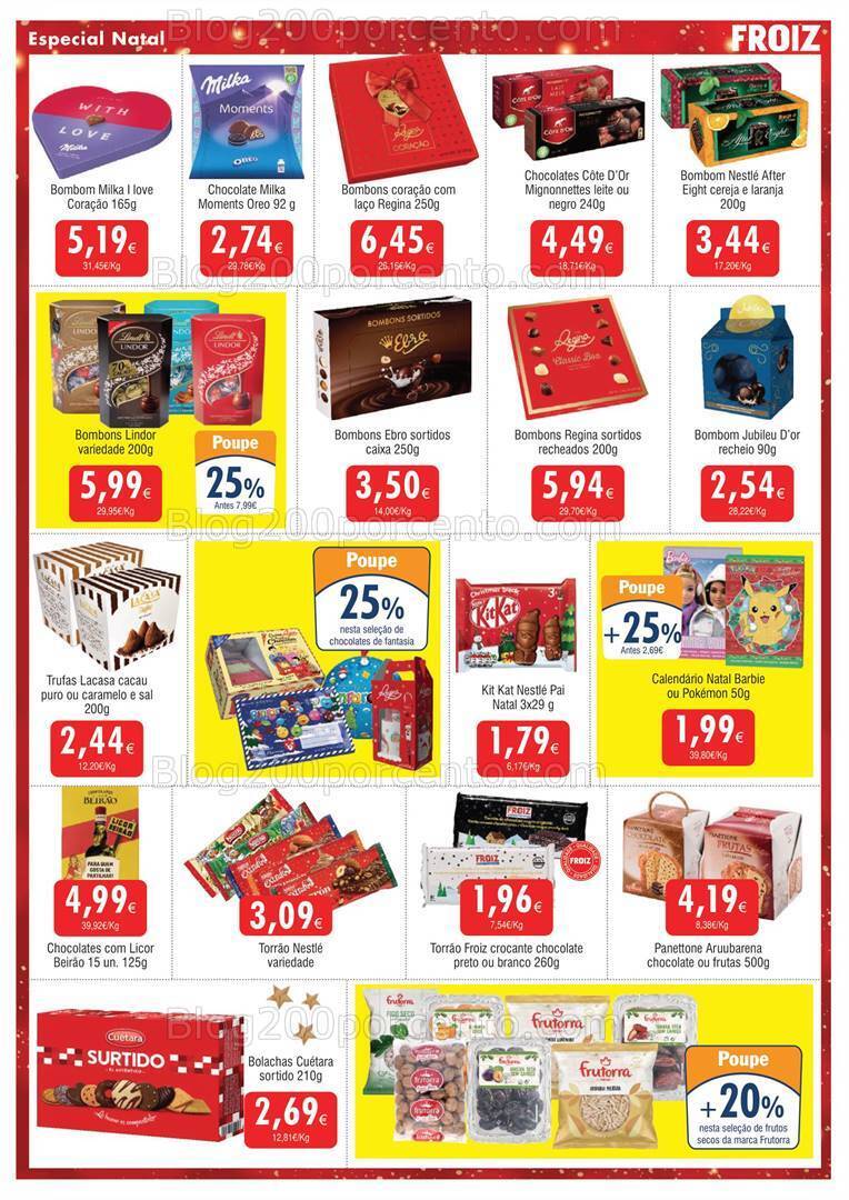 Antevisão Folheto FROIZ Natal Promoções de 30 novembro a 19 dezembro