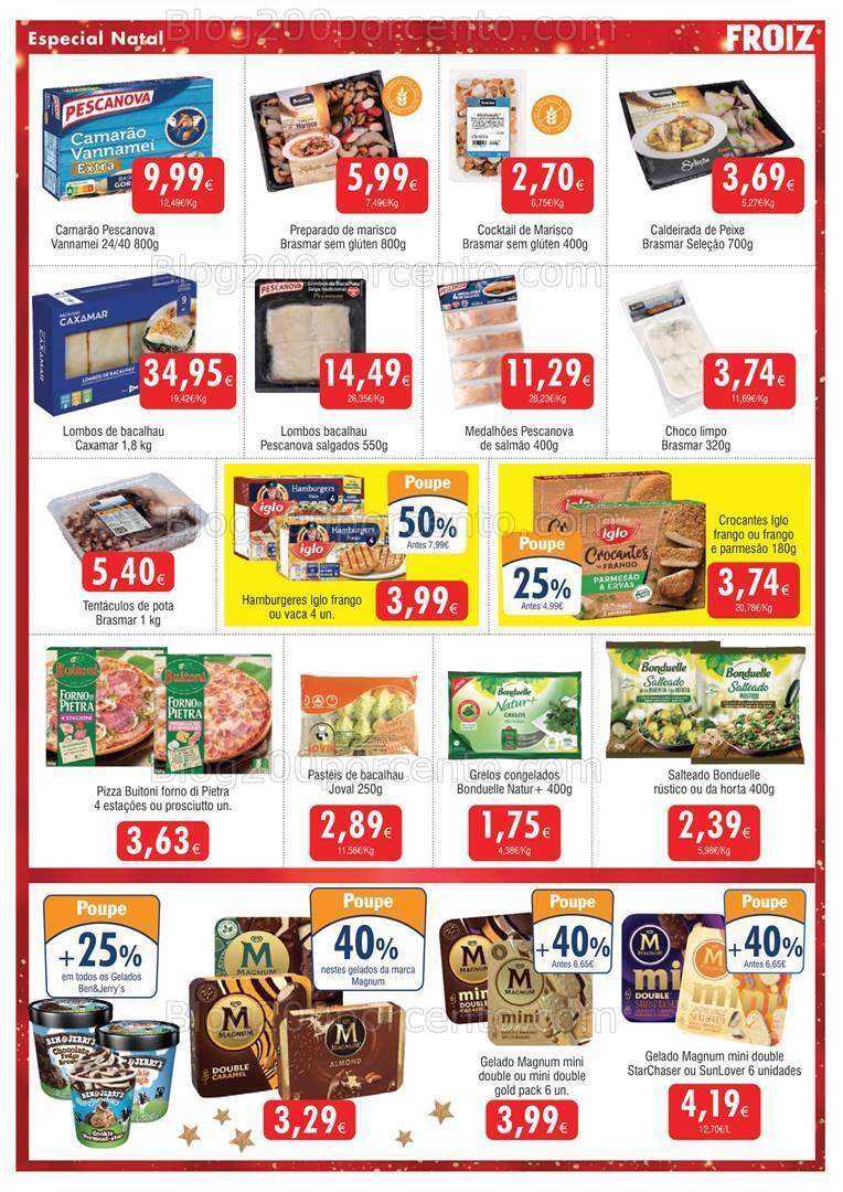 Antevisão Folheto FROIZ Natal Promoções de 30 novembro a 19 dezembro