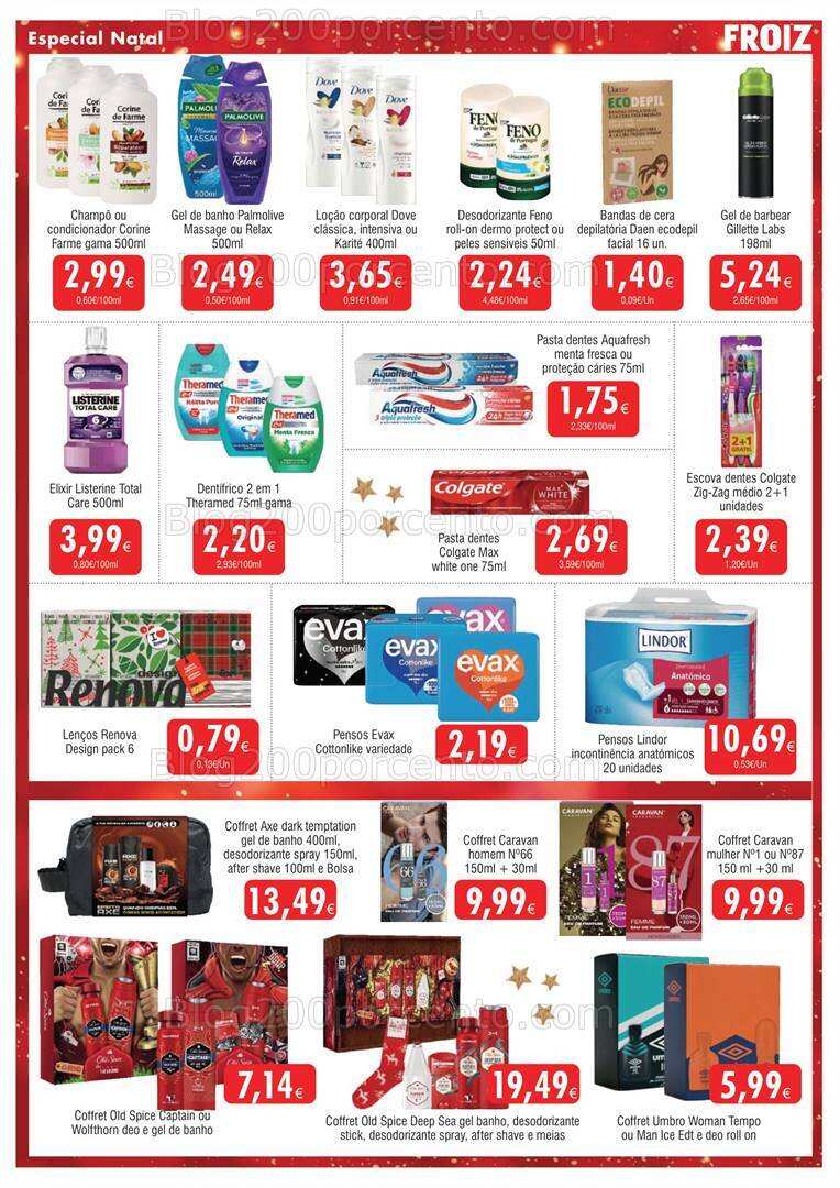 Antevisão Folheto FROIZ Natal Promoções de 30 novembro a 19 dezembro