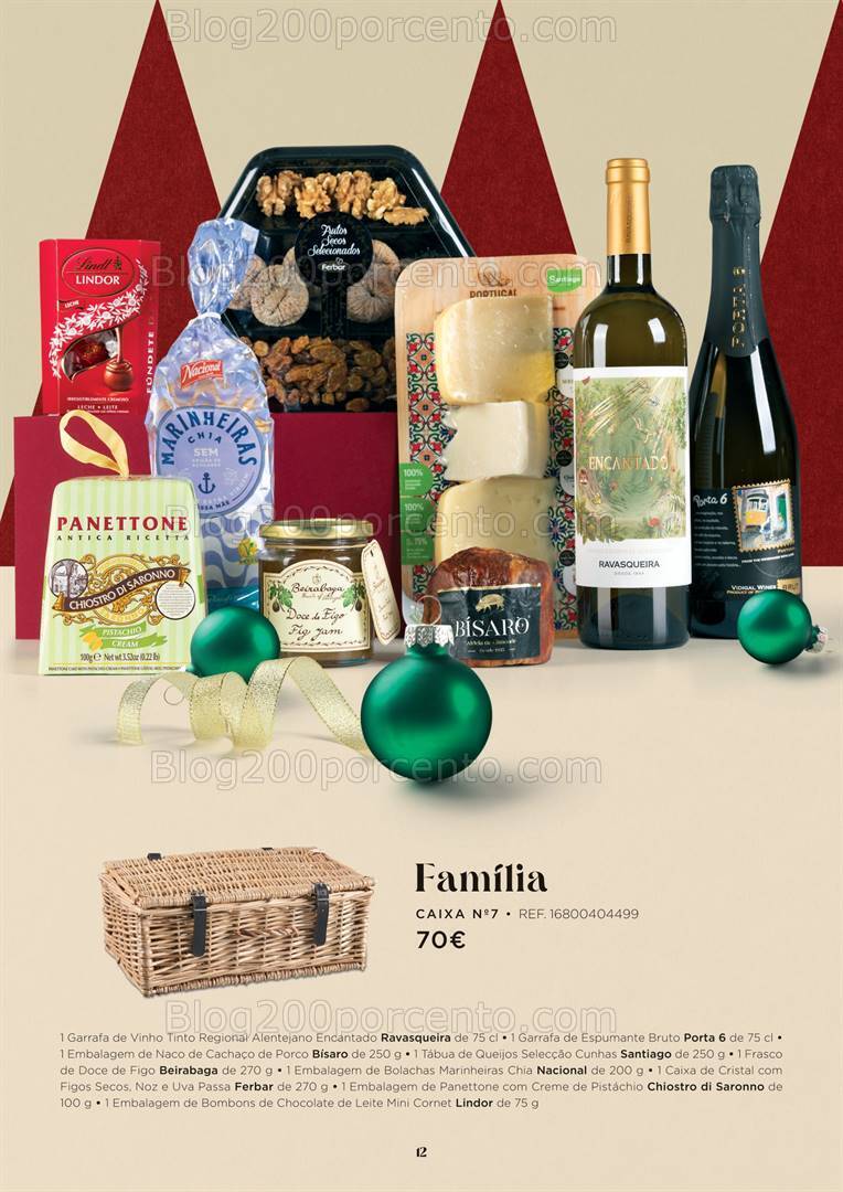 Antevisão Folheto EL CORTE INGLÉS Cabazes de Natal Promoções de 27 outubro a 24 dezembro