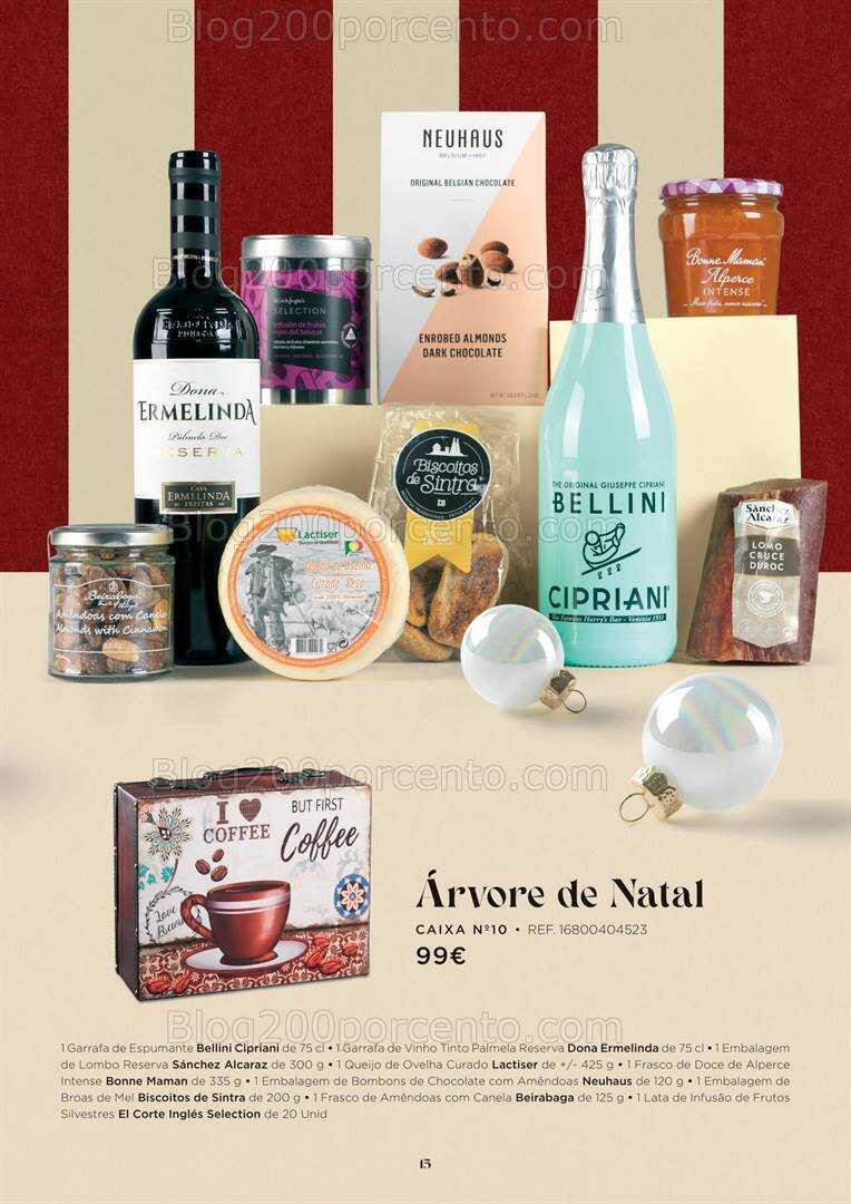 Antevisão Folheto EL CORTE INGLÉS Cabazes de Natal Promoções de 27 outubro a 24 dezembro