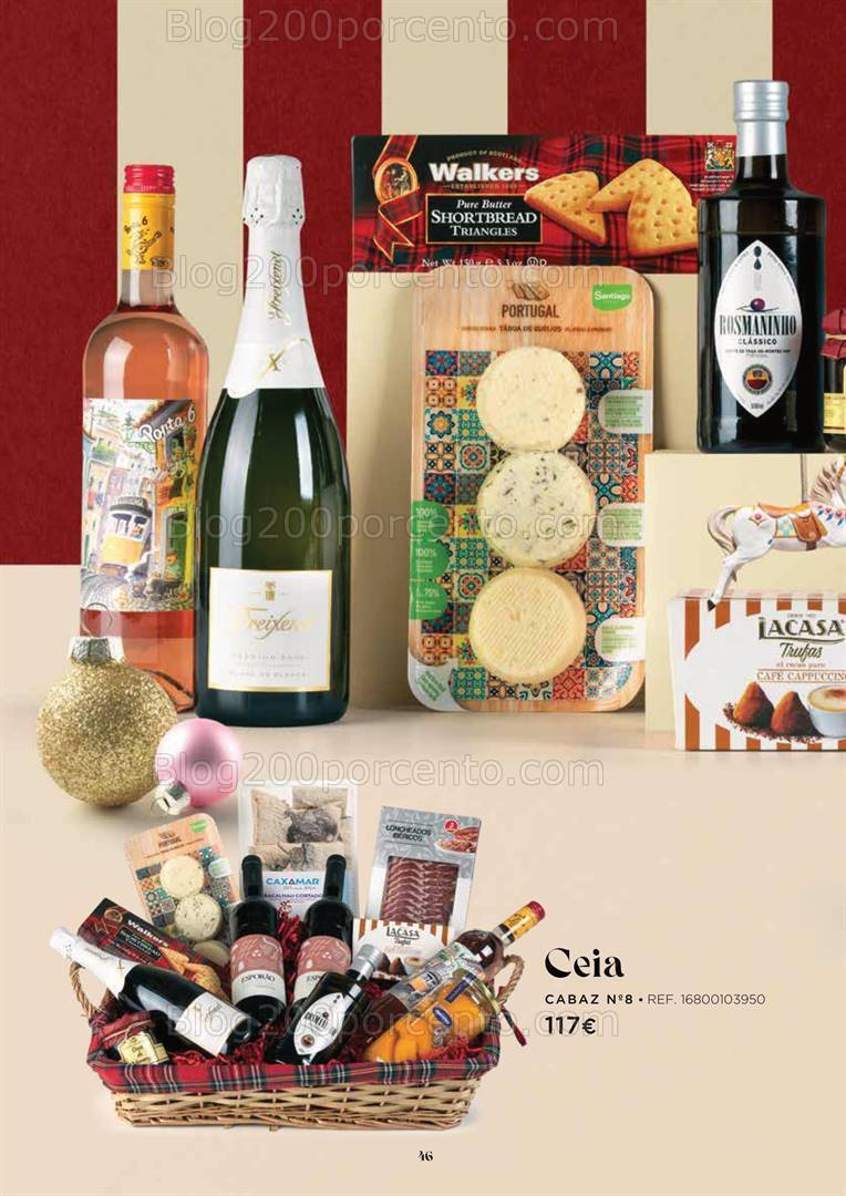 Antevisão Folheto EL CORTE INGLÉS Cabazes de Natal Promoções de 27 outubro a 24 dezembro