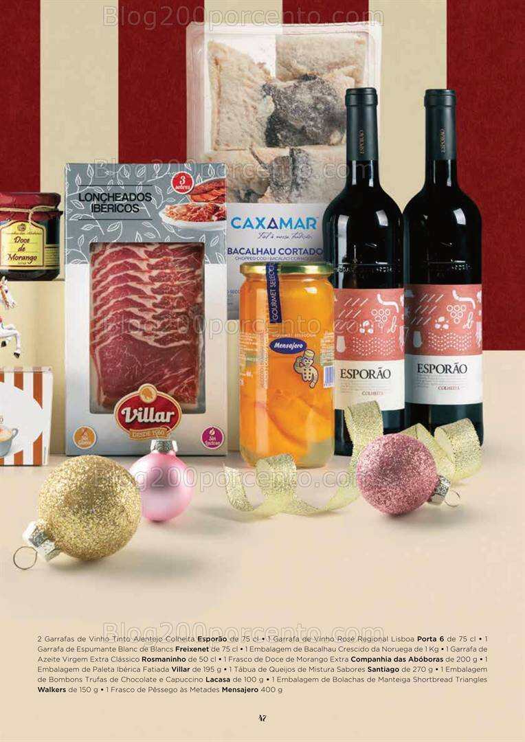 Antevisão Folheto EL CORTE INGLÉS Cabazes de Natal Promoções de 27 outubro a 24 dezembro