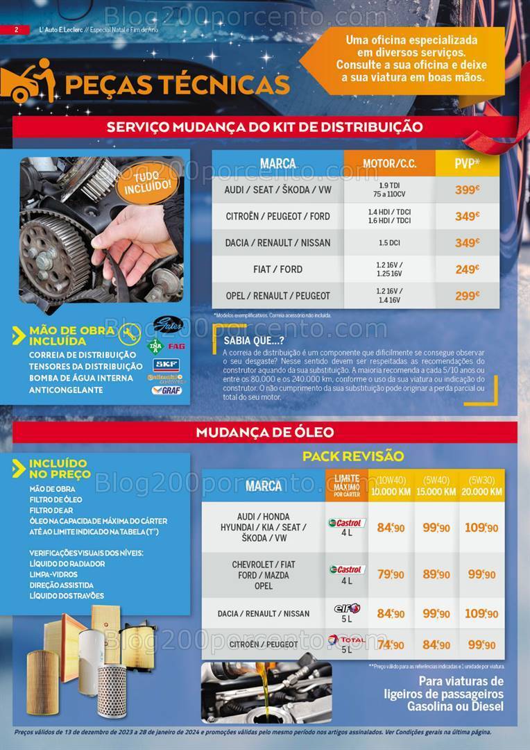 Antevisão Folheto E-LECLERC Auto Promoções de 13 dezembro a 28 janeiro