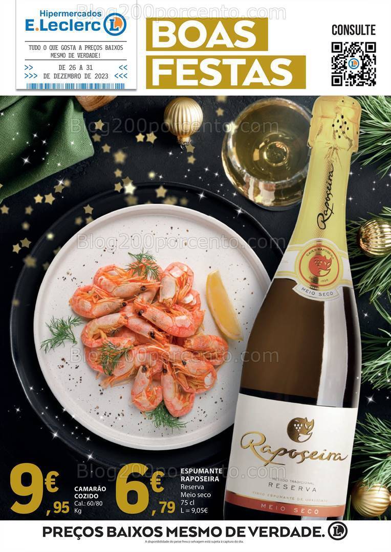 Antevisão Folheto E-LECLERC Final de Ano Promoções de 26 a 31 dezembro