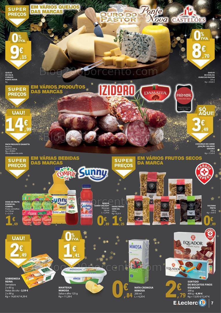 Antevisão Folheto E-LECLERC Final de Ano Promoções de 26 a 31 dezembro