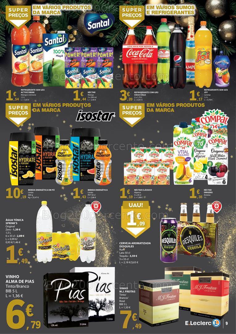 Antevisão Folheto E-LECLERC Final de Ano Promoções de 26 a 31 dezembro