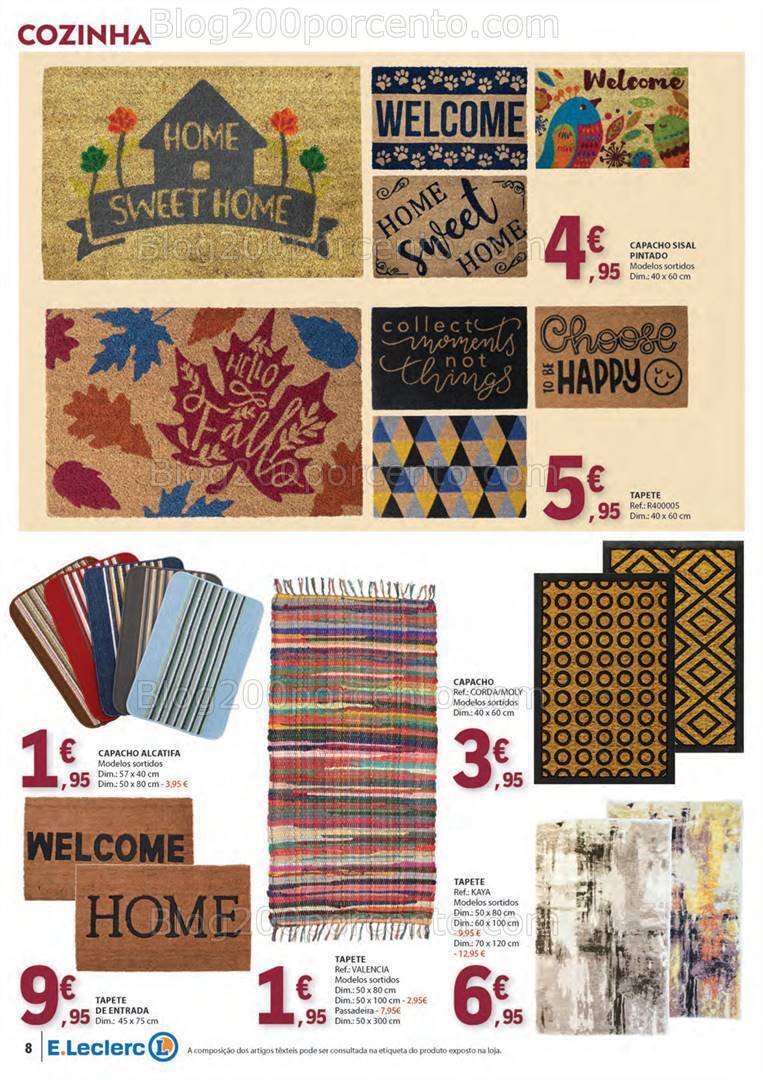 Antevisão Folheto E-LECLERC Bazar Têxtil e Limpeza - 26 dezembro a 7 janeiro