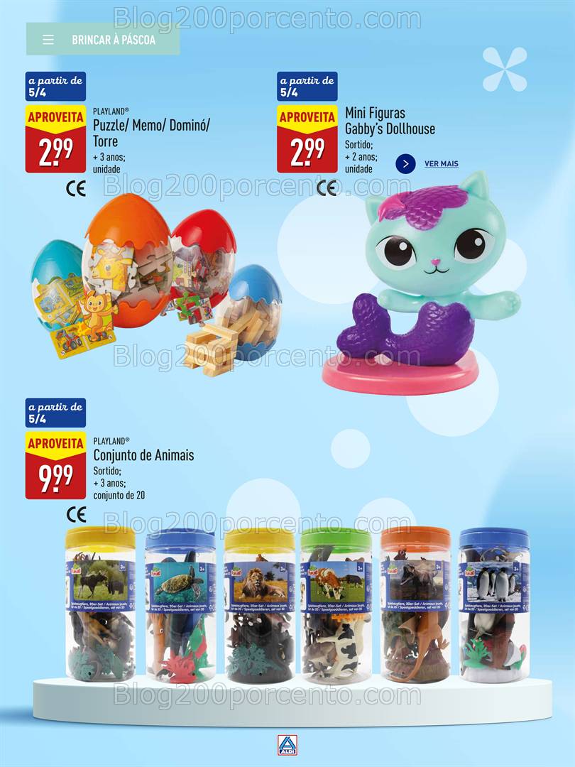 Antevisão Folheto ALDI Bazar Páscoa Promoções de 22 março a 22 abril