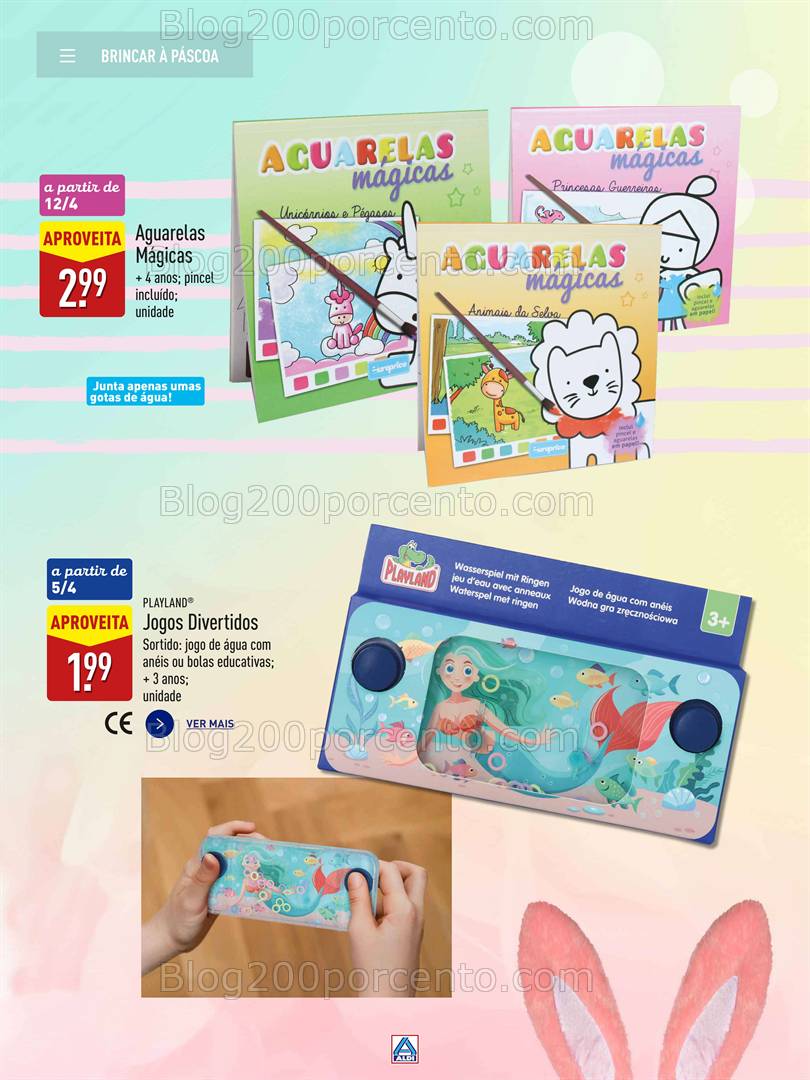 Antevisão Folheto ALDI Bazar Páscoa Promoções de 22 março a 22 abril