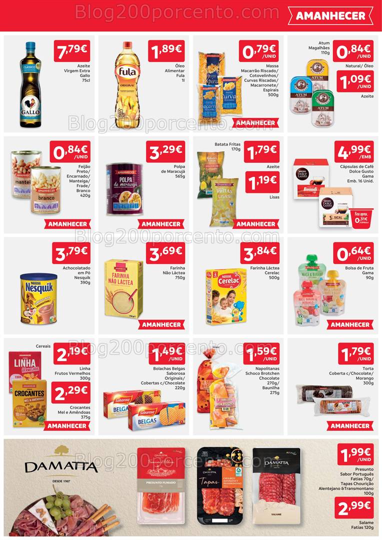 Antevisão Folheto AMANHECER Promoções 16 a 22 janeiro