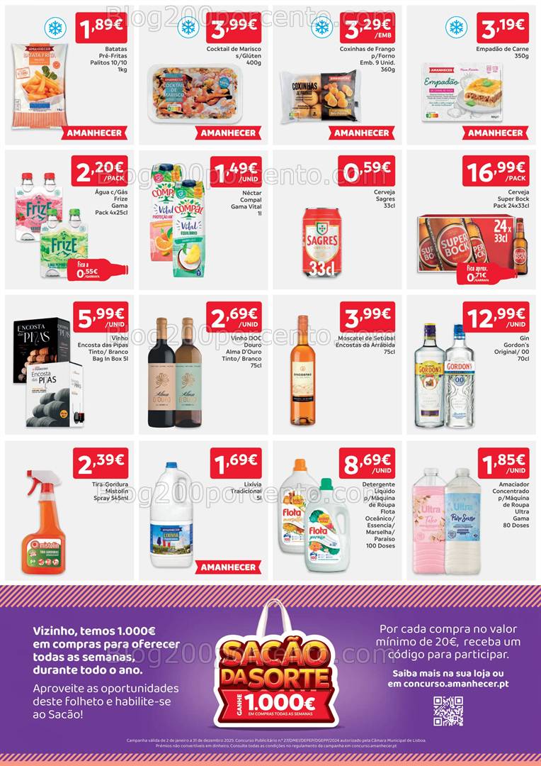 Antevisão Folheto AMANHECER Promoções 16 a 22 janeiro