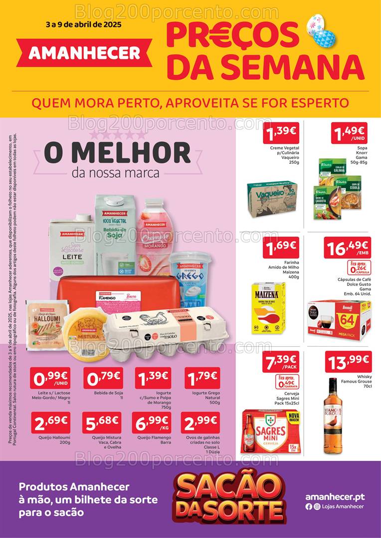 Antevisão Folheto AMANHECER Promoções de 3 a 9 abril